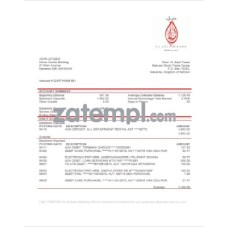 Bahrain Al Salam Bank statement sample, Word and PDF format
