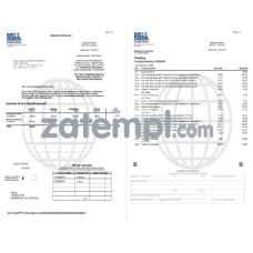 USA Navy Federal Union bank statement sample, Word and PDF format (5 pages)