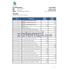 Zimbabwe Standard Chartered bank statement sample, Excel and PDF format